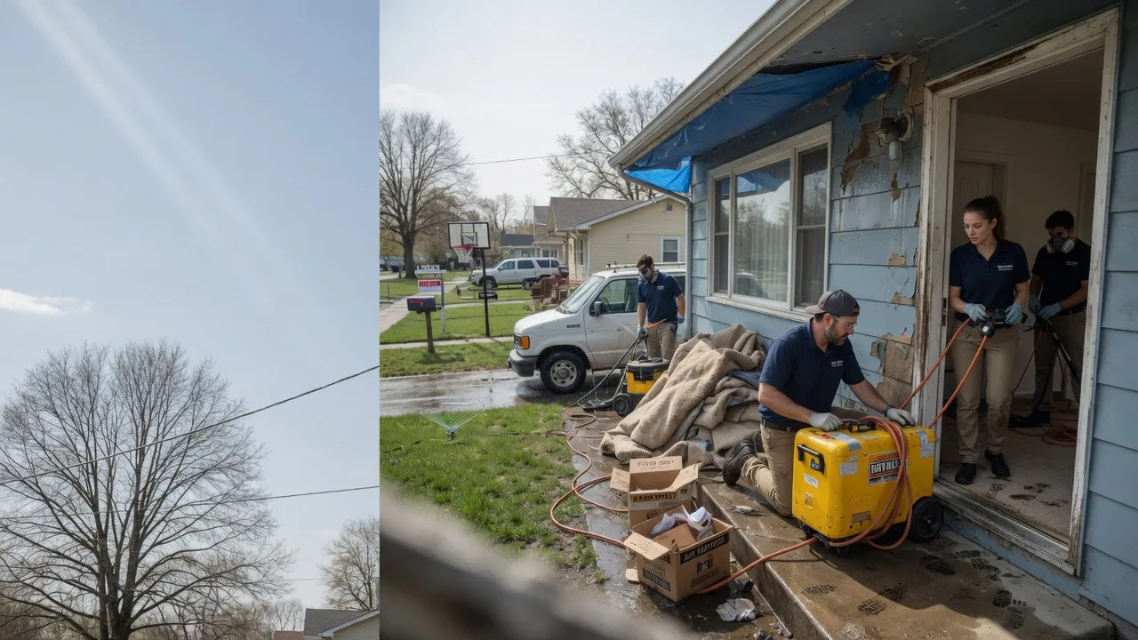 Basement Flood Cleanup in Burneyville, OK near me